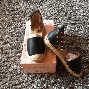Black Stud Espadrilles